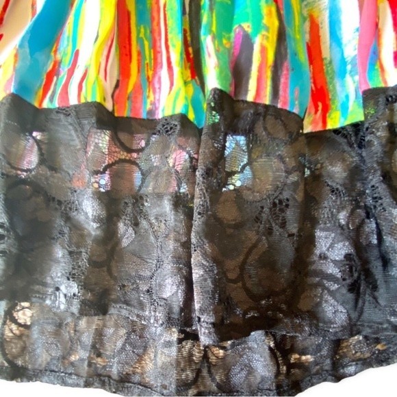 Prabal Gurung For Target Colorful Skirt With Lace - Picture 7 of 8